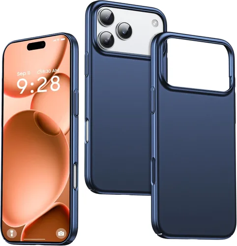 Vista 46 de GRECAZO Funda delgada para iPhone 16 Pro Max, ultra fina, color negro