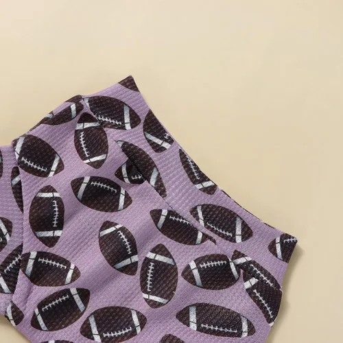 Vista 6 de Ropa de verano para bebé niña, traje de fútbol, manga corta, mameluco de manga corta, conjunto de pantalones cortos elásticos para recién nacidos