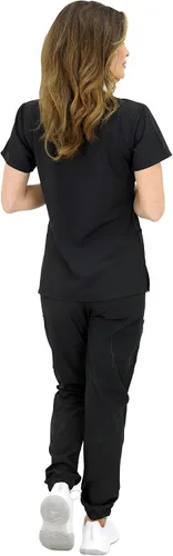 Vista 5 de Green Town GT 4FLEX - Conjunto deportivo de uniforme médico de enfermería para mujer (talla S a XL)
