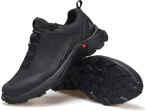 Vista 5 de HUMTTO Zapatos de senderismo impermeables para todo terreno, ligeros, transpirables, para senderismo, senderismo, antideslizantes, para exteriores