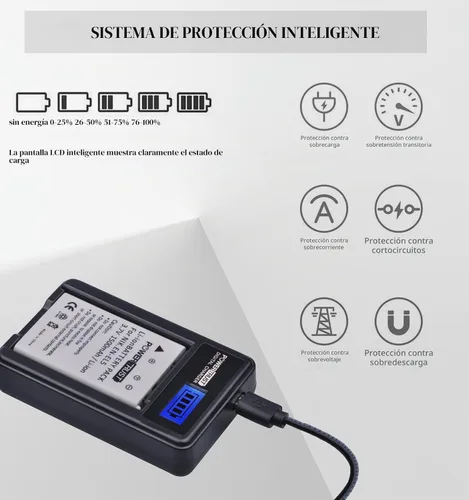 Vista 8 de Batería y cargador de repuesto EN-EL5