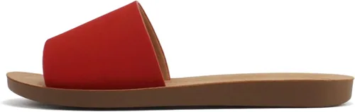Vista 21 de Soda Shoes Efron-S - Chanclas básicas lisas para mujer, sandalias deslizantes, informales, puntera abierta, playa Todo negro Pu