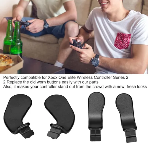 Vista 2 de FOSA Game Console Controller Paddles, Replacement Video Games Accessories Kits Stainless Steel Paddles for One Elite Controller Series 2 Model 1797