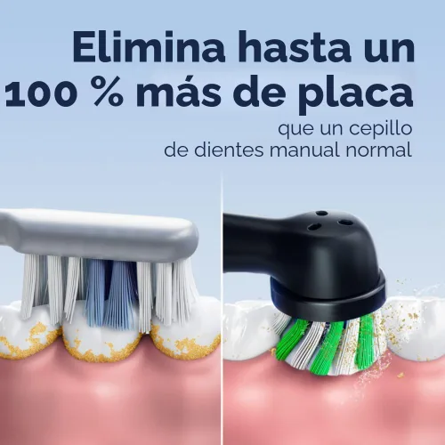 Vista 2 de Oral-B Cepillo de dientes eléctrico recargable Pro 1000, color negro (paquete de 3)