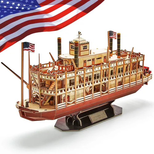 Vista 10 de CubicFun Rompecabezas 3D Queen Anne's Revenge Pirate Ship Puzzle Kit, 340
