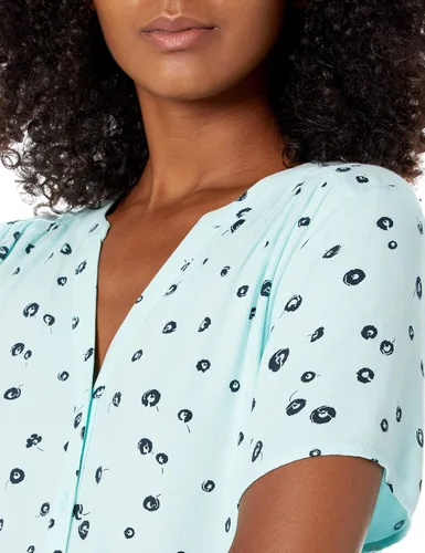 Vista 3 de Tienda Essentials - Blusa tejida de manga corta para mujer
