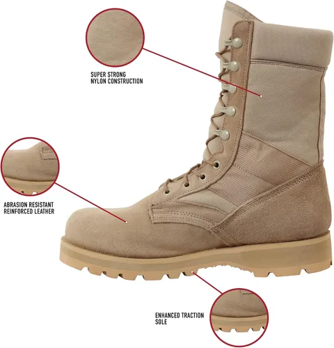 Vista 4 de Rothco G.I. Type Sierra Sole Botas tácticas
