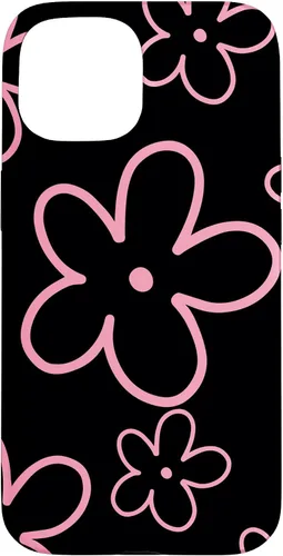 Vista 6 de Pink Black Flower Retro Modern Boho Floral Aesthetics Case for iPhone 17