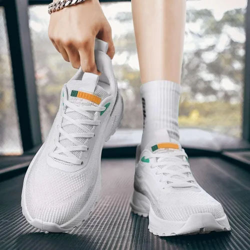 Vista 5 de VAXAV Tenis de malla ligera para hombre, zapatos de moda para correr, trotar, caminar (6.5-10)