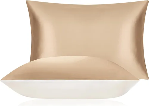 Vista 9 de DISANGNI Funda de almohada 100% seda de morera, utilizada para cabello y piel, funda de almohada de seda de un lado