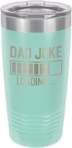 Vista 17 de Papá Broma Cargando Rojo 20 oz Vaso de Bebida Con Pajita Taza de Viaje Grabada con Láser Comparar Con Yeti Rambler Idea de regalo Papá