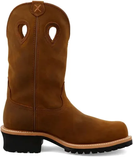 Vista 2 de Twisted X Botas Western Logger de 12 pulgadas para hombre con punta compuesta