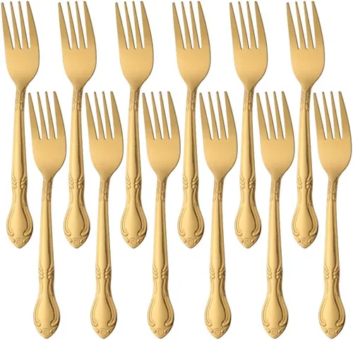 Vista 43 de Cucharas de sopa, cucharas redondas de acero inoxidable para caldo con borde de flor, juego de 12 piezas de acero inoxidable para café, azúcar