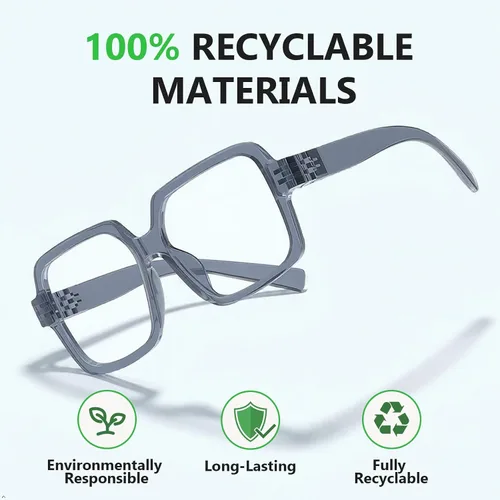 Vista 4 de Eyekepper Blue Light Glasses Men Women, Square Eyeglasses