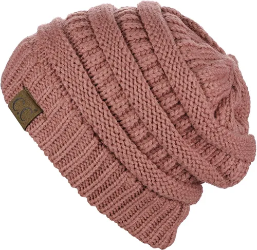Vista 612 de C.C Trendy Warm Chunky Soft Stretch Cable Knit Beanie
