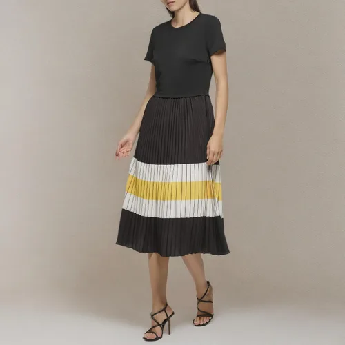 Vista 5 de Karl Lagerfeld Paris Womens Pleated Printed Midi Dress