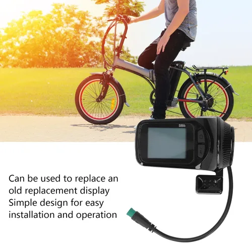 Vista 3 de Medidor de pantalla LCD eléctrico, 24 V, 36 V, 48 V, 60 V, pantalla LCD para scooter eléctrico, baja tasa de fallas, computadora con velocímetro