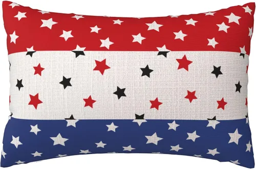 Vista 10 de Fundas de almohada de lino del 4 de julio de 1776, funda de almohada de lino para el Día de la Independencia, decoración de funda de almohada