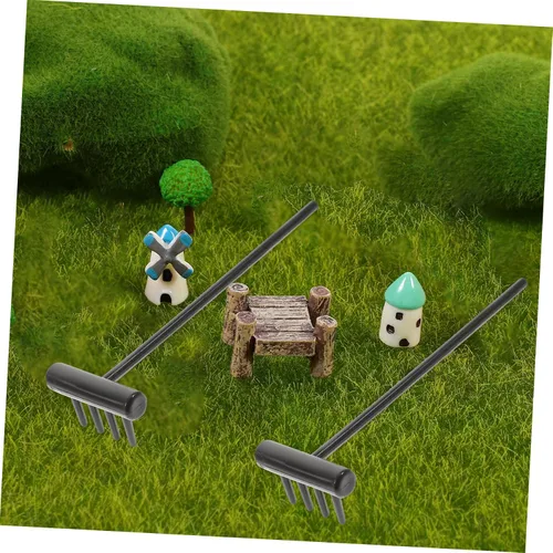 Vista 3 de Gadpiparty 5 sets Sandbox rastrillos miniatura zen paisaje rastrillos pequeños para decoración de mesa 6 unids*5