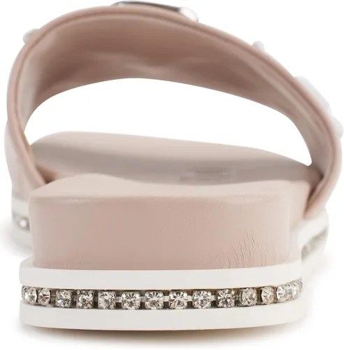 Vista 2 de KARL LAGERFELD womens Jeslyn Flat Sandal Slide With Pins