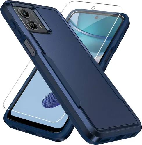 Vista 7 de Funda para Moto G 5G 2023, con Protector de Pantalla [Probado contra Caídas de Grado Militar] Funda Protectora de Servicio Pesado Resistente Rugosa
