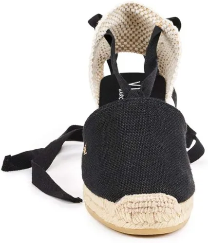 Vista 5 de Viscata Escala Espadrille Canvas Wedges with Sleek Ankle Laces Women's Lace Up shoes Handmade in Spain Organic Cotton Canvas and 100% Natural Jute