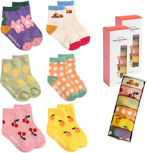 Vista 7 de Baby Boys Girls Non Slip Grip Ankle Socks with Anti Skid Grippers for Infants Toddlers Kids 6 Pairs