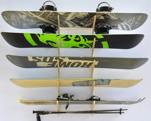 Vista 2 de Pro Board Racks THE LIFTY Estante de pared para snowboard (5 unidades)