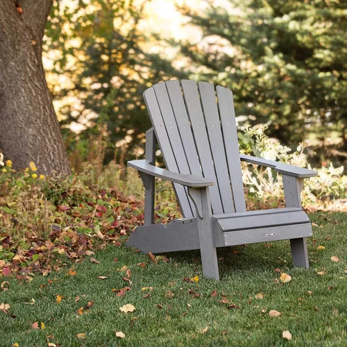 Vista 2 de Lifetime Adirondack - Silla de imitación madera Gris (Harbor Gray)