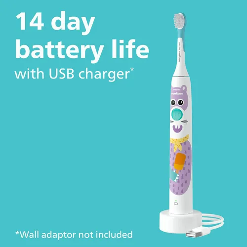 Vista 6 de Philips Sonicare for Kids Diseña una Edición Mascota, Eléctrico con Cable, HX3601