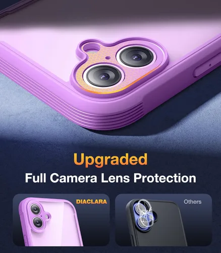 Vista 318 de DIACLARA - Funda transparente compatible con iPhone XR 6.1 pulgadas 2018