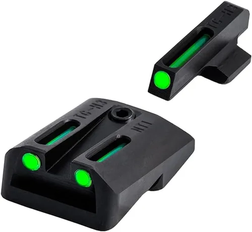Vista 8 de Truglo TFO Tritio y mira de pistola de fibra óptica Juego de mira nocturna delantera y trasera compacta duradera de alta visibilidad, compatible