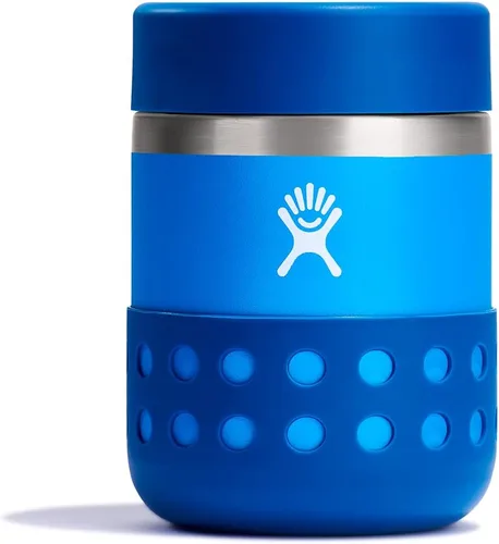 Vista 9 de Hydro Flask Recipiente de alimentos aislado – Contenedor de aperitivos para niños y lonchera – Tarro de comida de 12 onzas en color morado anémona