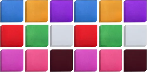Vista 9 de ZEAYEA 900 envoltorios de papel de aluminio de caramelo de chocolate, 9 colores de papel de aluminio de azúcar, papel de embalaje cuadrado