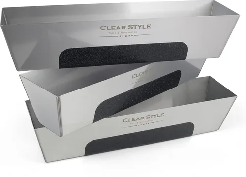 Vista 4 de Clear Style Bandeja de lodo de acero inoxidable de 14 pulgadas, 1 paquete