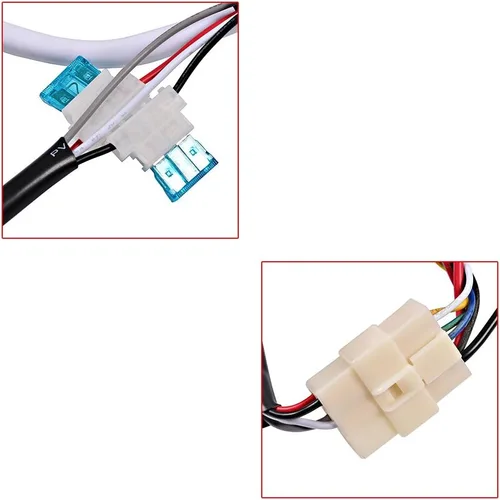 Vista 5 de Corp Set ámbar de advertencia de emergencia peligro de seguridad, 1 unidad de 30 pulgadas 56 LED estroboscópica barra de luz superior y 6 piezas 12