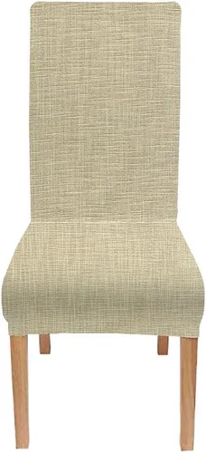 Vista 106 de TOMWISH Juego de 2 fundas para sillas de comedor, color turquesa y gris, fundas elásticas para sillas Parsons, de elastano, lavables, protectores