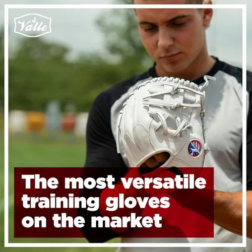 Vista 6 de Valle Eagle 975S - Guante de béisbol con correa trasera I Web – Sure Catch, fabricado con piel suave para dirección – Guantes de entrenamiento