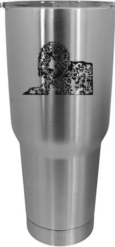 Vista 100 de Cairn Terrier - Vaso grabado con temática de perro, 30 onzas