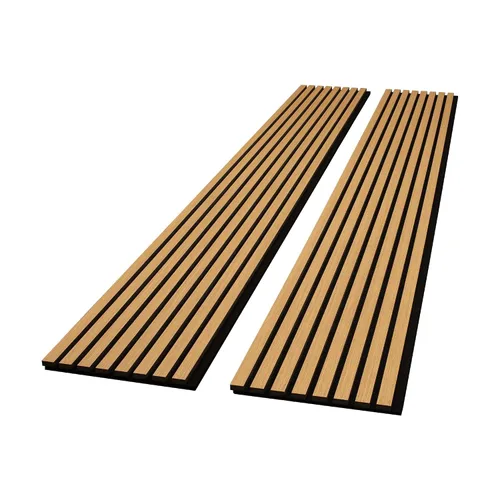 Vista 8 de Architectural Products by OUTWATER - Paneles de pared acústicos de madera de diamante negro de 12.5 pulgadas (25 pulgadas en total) x 94.5 pulgadas