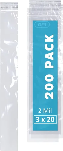 Vista 10 de Bolsas con cremallera de 1 pulgada x 8 pulgadas de largo, paquete de 12000
