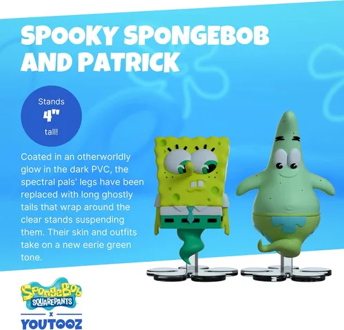 Vista 10 de Youtooz Spooky Spongebob and Patrick - Figura de vinilo de 4 pulgadas, figura coleccionable de Bob Esponja espeluznante y Patrick, 2