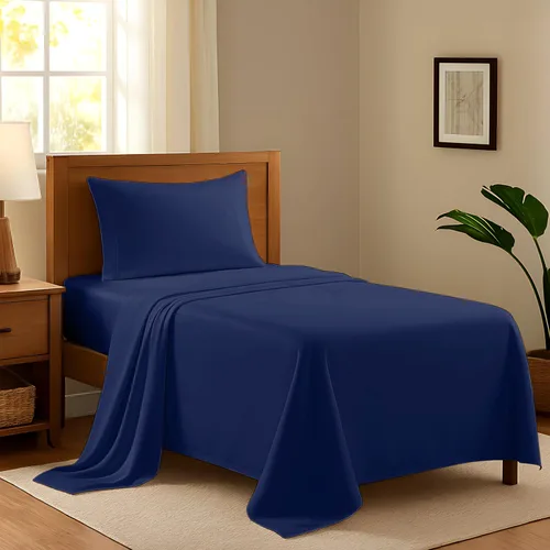 Vista 19 de Juego de sábanas 100% algodón egipcio para cama individual, sábanas de lujo de la serie 600 refinadas para cama de tamaño individual