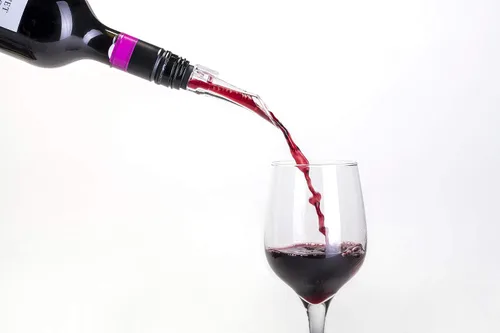 Vista 4 de Cork Pops Nicholas VinOair - Aireador de vino, negro, 6 pulgadas