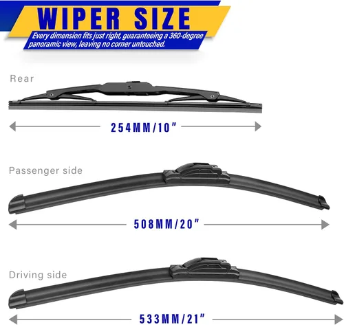 Vista 2 de 3 limpiaparabrisas para Honda CRV CR-V 2002-2006
