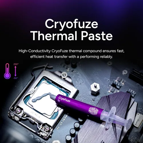 Vista 7 de Cooler Master Hyper 212 - Enfriador de aire negro para CPU, 4 tubos de calor, ventilador PWM