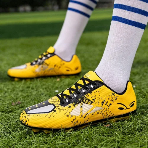 Vista 4 de VAXAV Tenis unisex con tachuelas largas, zapatos de fútbol FG