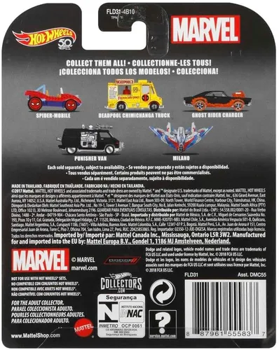 Vista 4 de Vehículo Hot Wheels Spider-Mobile, Escala 1:64
