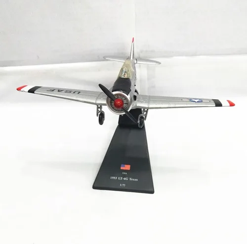 Vista 9 de TECKEEN 1:72 Aleación USA 1953 T6 LT-6G Modelo de avión Modelo de Aviación Modelo de Aviación Modelo de Exposición de Ciencias de la Aviación