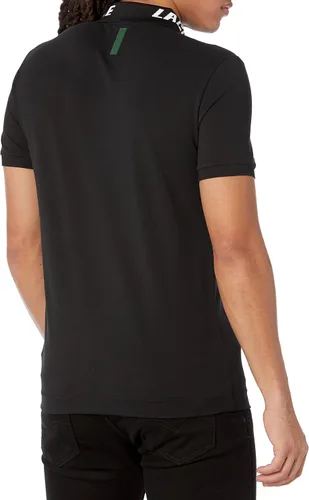 Vista 2 de Lacoste Camisa de manga corta con detalle de cuello jacquard para hombre